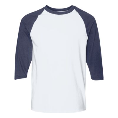 Heavy Cotton™ Raglan Three-Quarter Sleeve T-Shirt Thumbnail