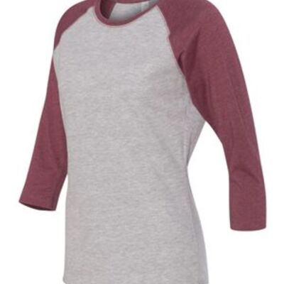 LAT - Women's Baseball Fine Jersey Three-Quarter Sleeve Tee Thumbnail